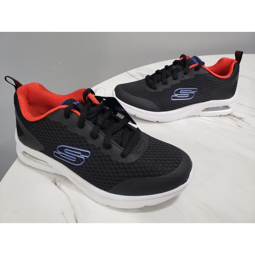 NEW WITHOUT BOX SKECHERS Size 4 Big Kid black kaptix athletic gymshoes sneakers